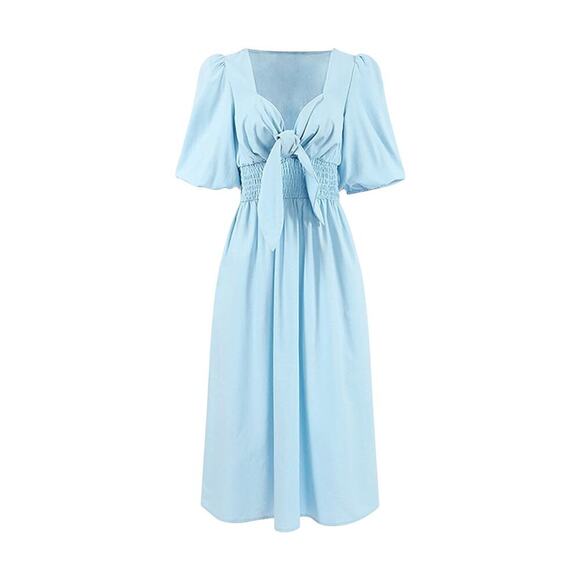 NWT LUXURY RESORT linen cotton COMMENSE DRESS XS - Picture 9 of 11